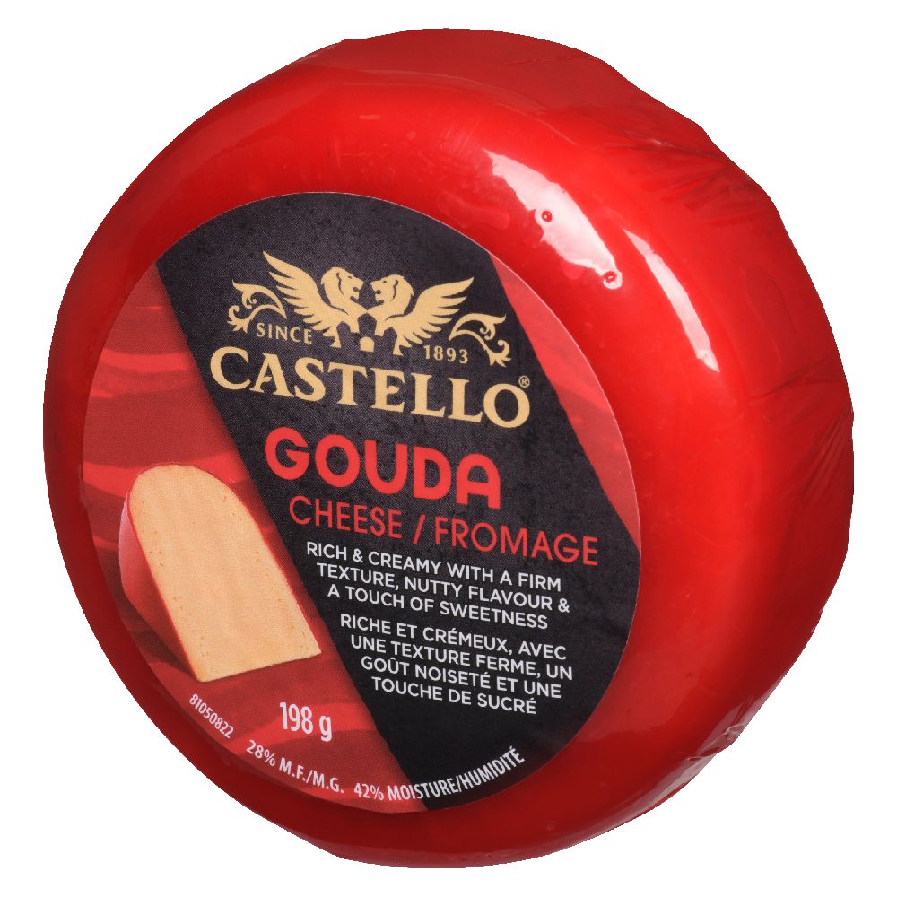Castello Gouda Cheese Wax Round, 198 g