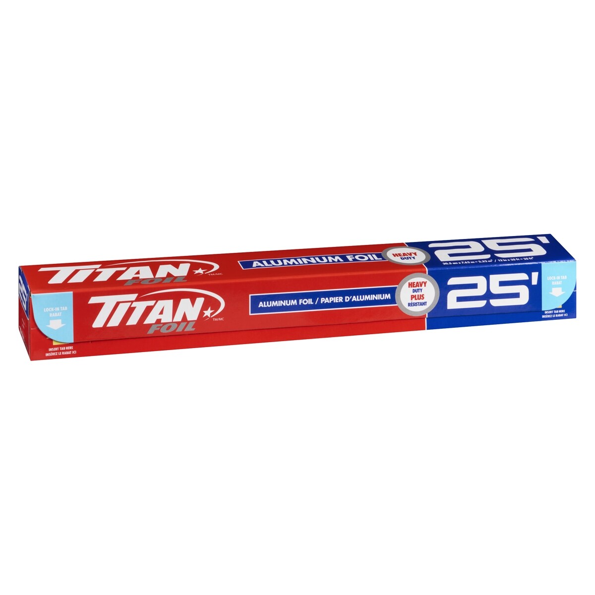 Titan Heavy Duty Aluminum Foil Roll, 25 ft