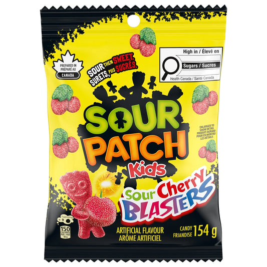 Sour Patch Kids Sour Cherry Blasters Candy, 154 g