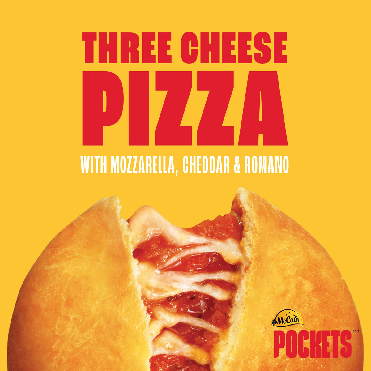 McCain Pizza Pockets Three Cheese, 3 × 100 g