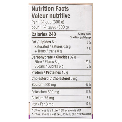 Sprague Vegan Canned Chili Triple Bean Mild, 425 g