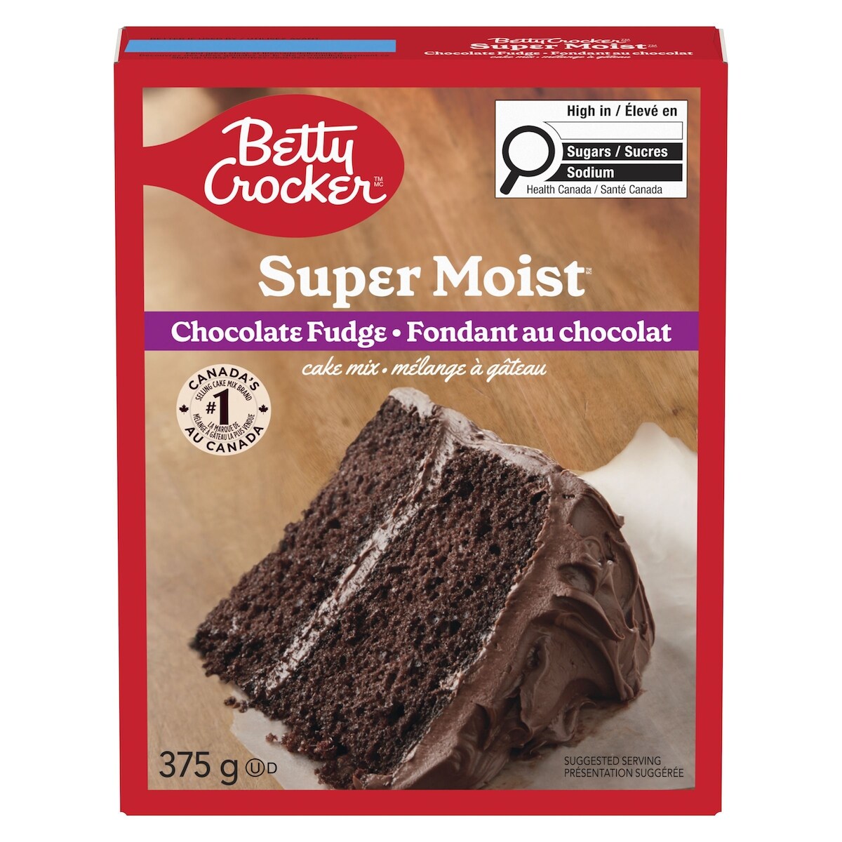 Betty Crocker SuperMoist Cake Mix Chocolate Fudge, 375 g