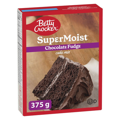 Betty Crocker SuperMoist Cake Mix Chocolate Fudge, 375 g