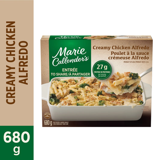 Marie Callender's Creamy Chicken Alfredo Shareable Frozen Meal, 680 g