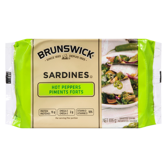Brunswick Sardines with Hot Peppers, 106 g