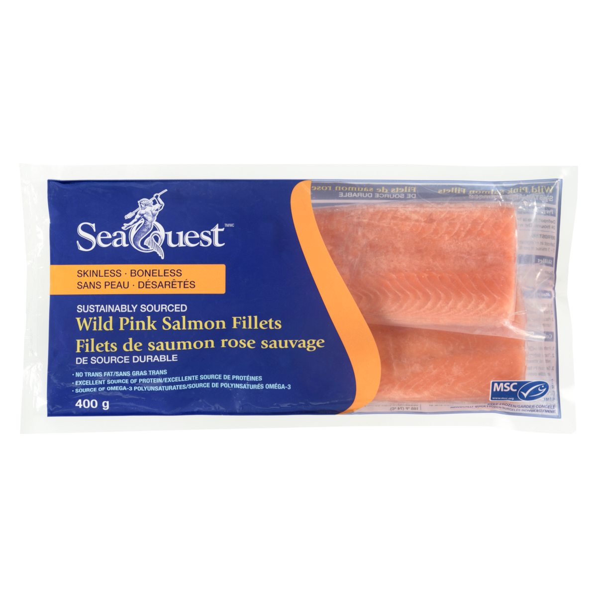 Seaquest Pink Salmon Fillets, 400 g