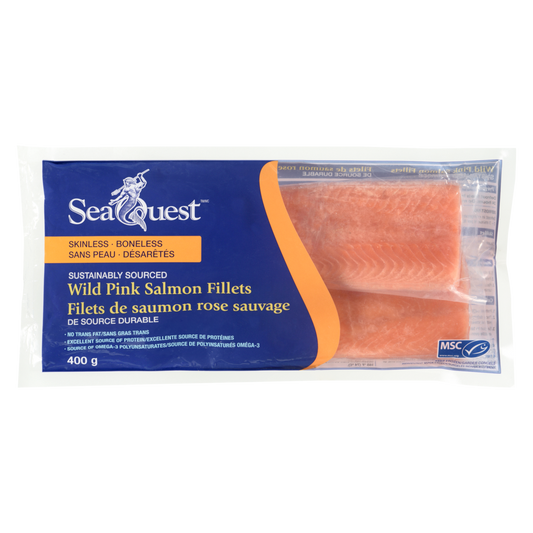 Seaquest Pink Salmon Fillets, 400 g