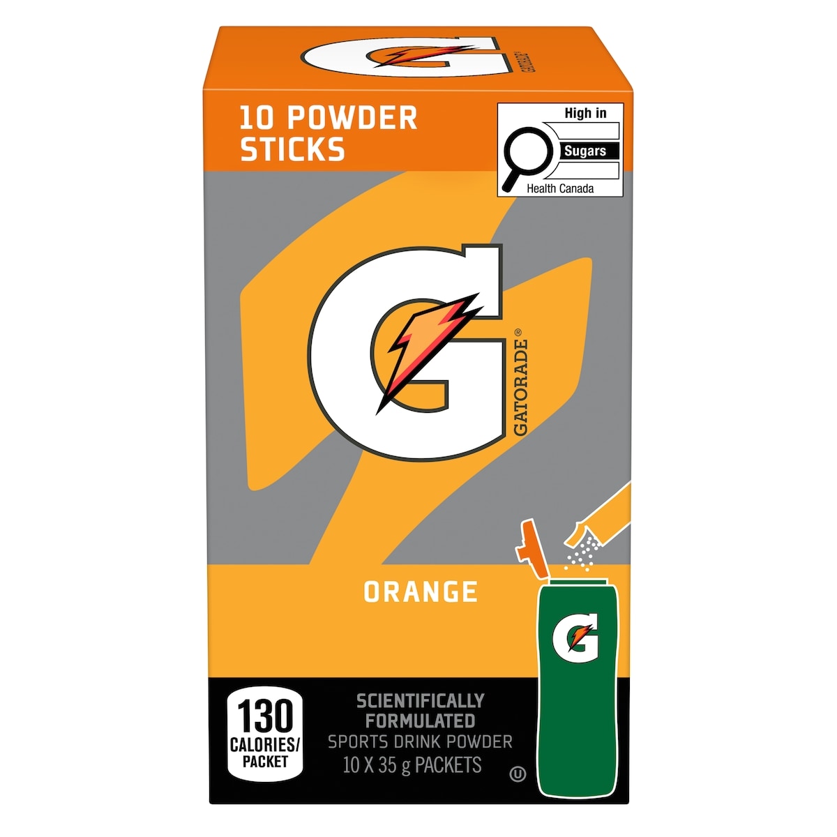 Gatorade Orange Sports Drink Powder, 35 g
