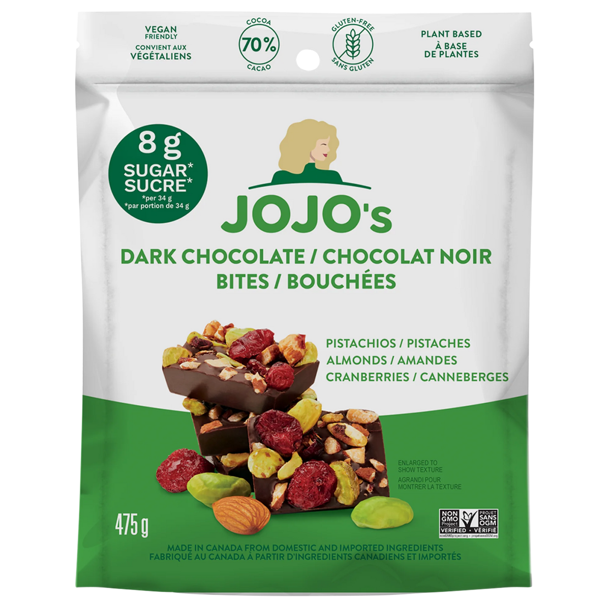 Jojo's Dark Chocolate Bites, 475 g