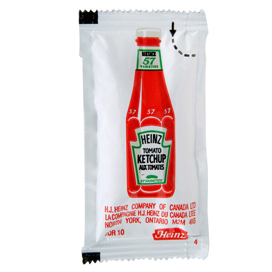Heinz Ketchup Single-Serve Packets, 500 × 8 mL