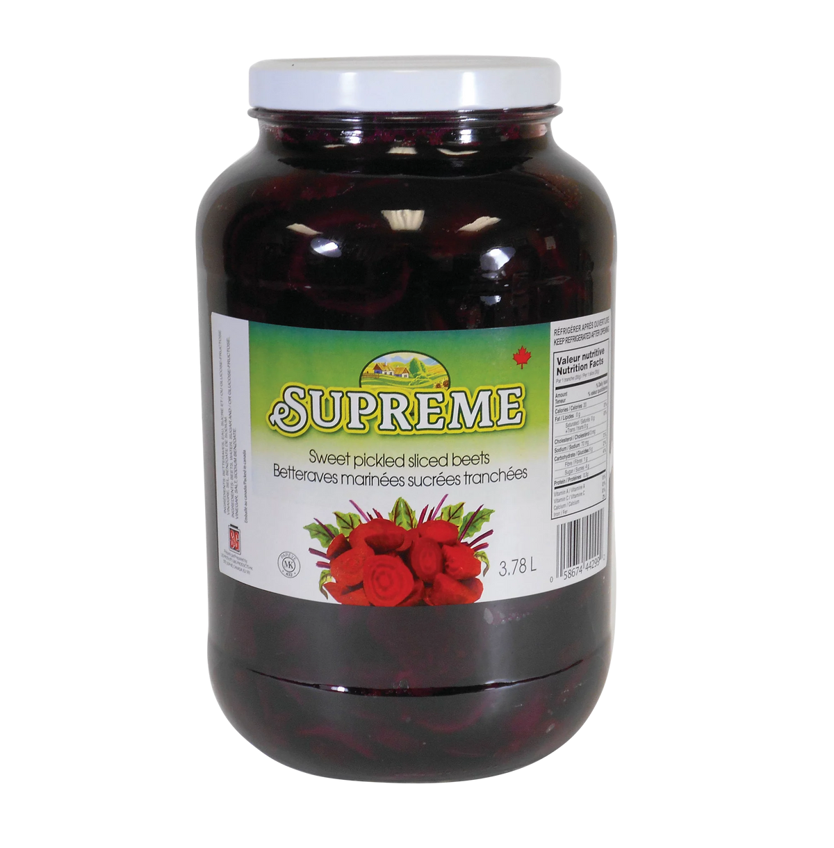 Supreme Sliced Pickled Beets, 3.78 L