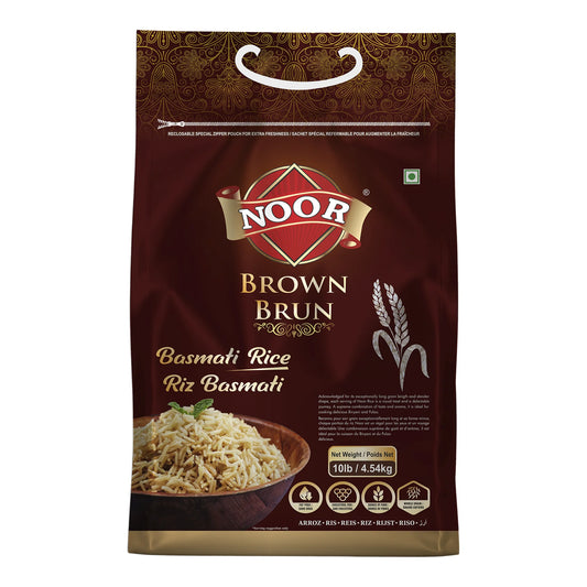Noor Brown Basmati Rice, 4.54 kg