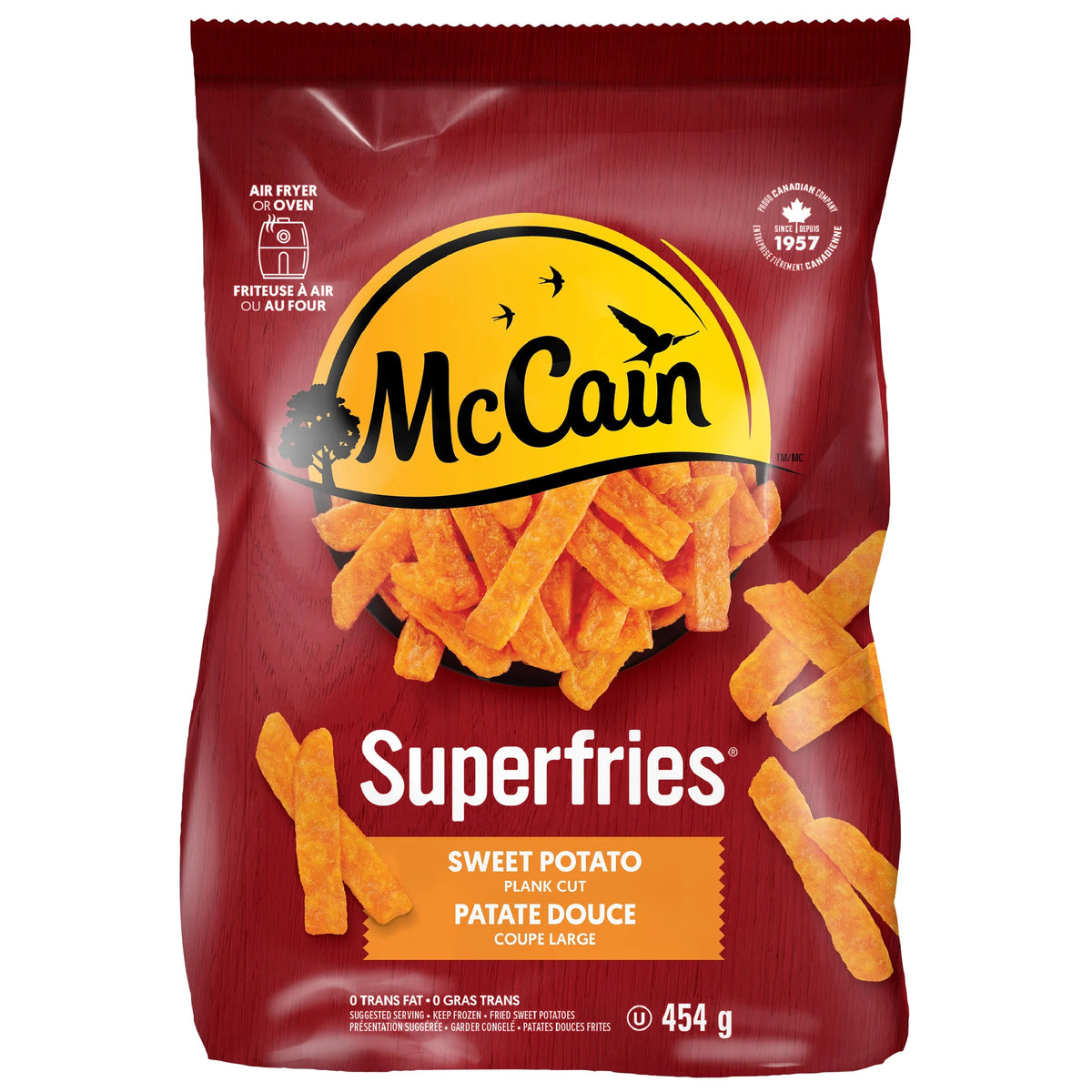 McCain Superfries Sweet Potato Plank Cut Fries, 454 g