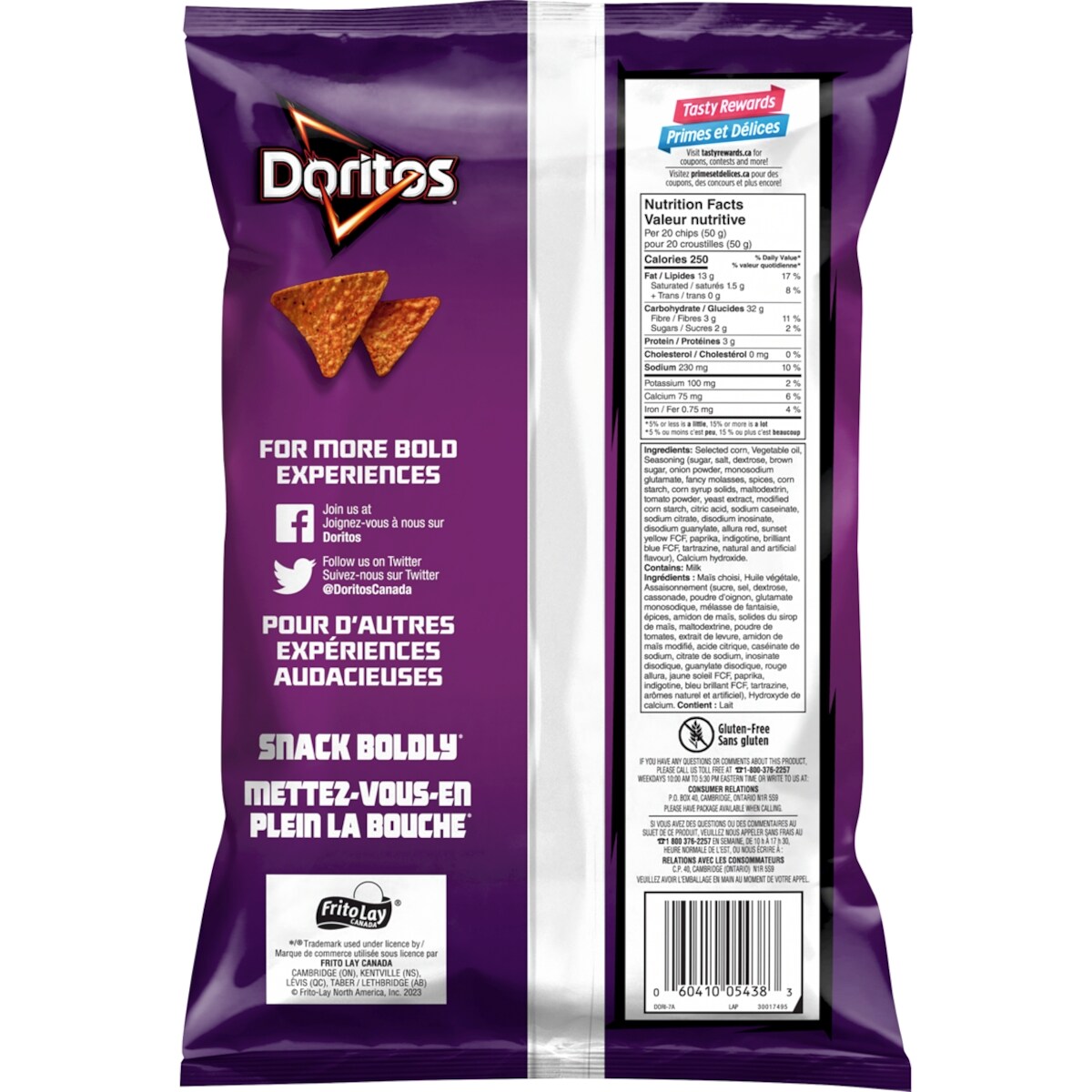 Doritos Bold BBQ Flavoured Tortilla Chips, 235 g