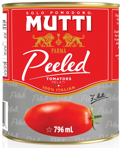 Mutti Whole Peeled Tomatoes, 796 mL
