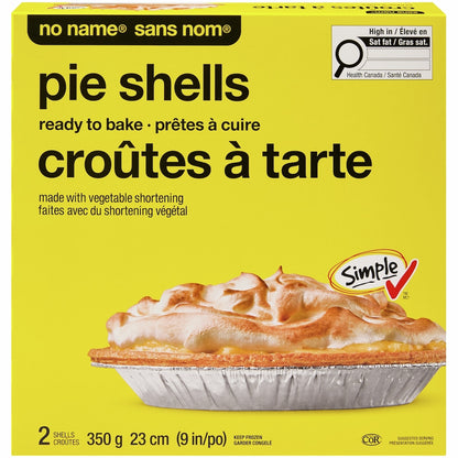 No Name Pie Shells, 2 Count, 350 g
