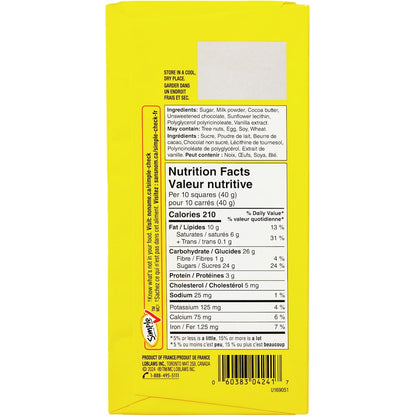 No Name Milk Chocolate Bar, 100 g