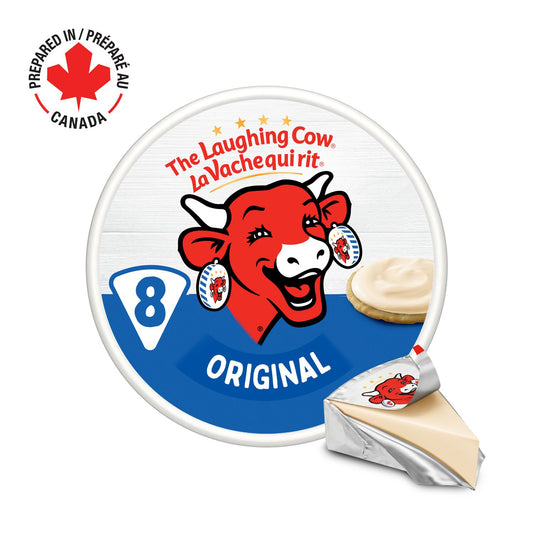 The Laughing Cow Original Spreadable Cheese Wedges, 8 Portions, 133 g