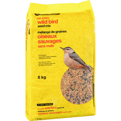 No Name No-Corn Wild Bird Seed Mix, 8 kg
