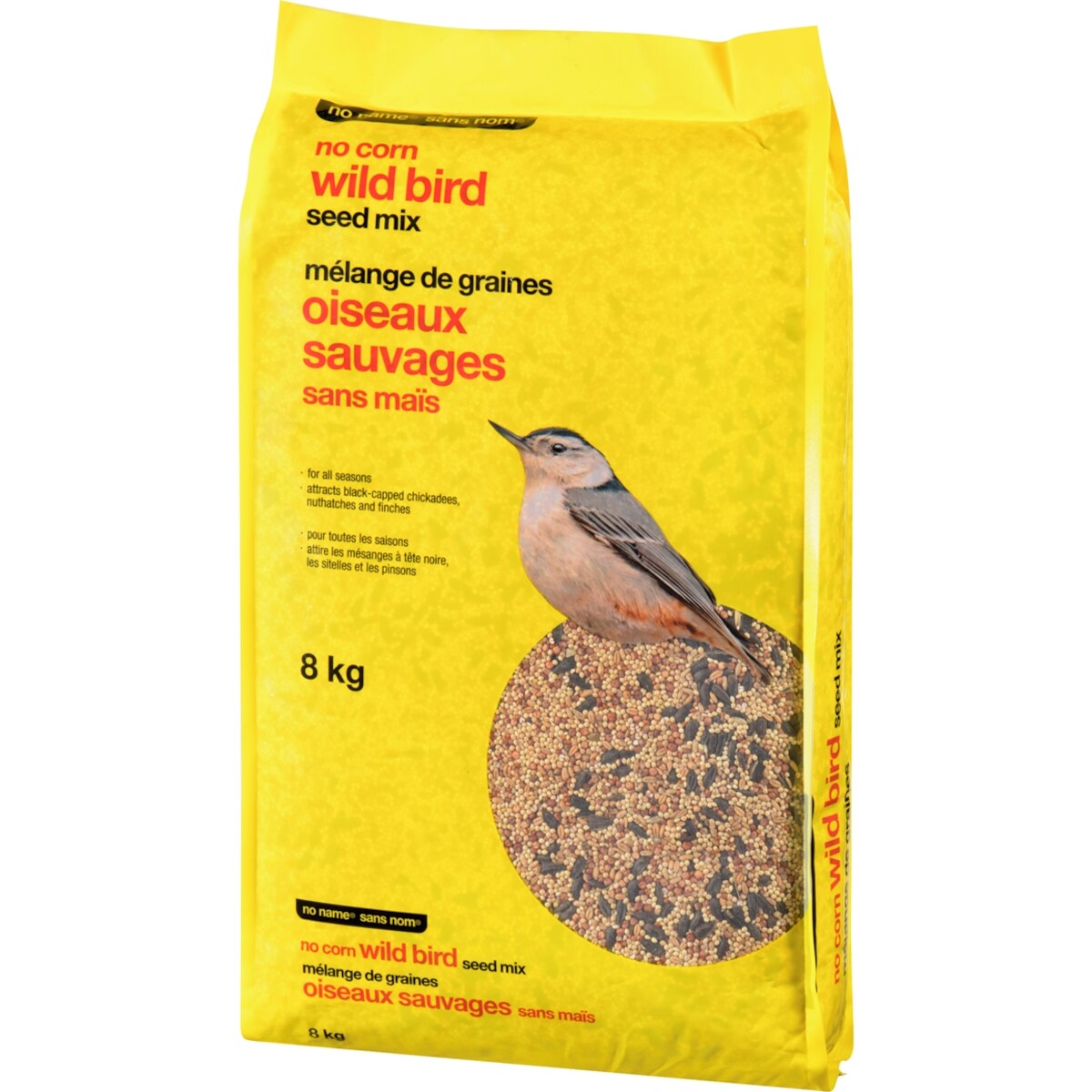 No Name No-Corn Wild Bird Seed Mix, 8 kg