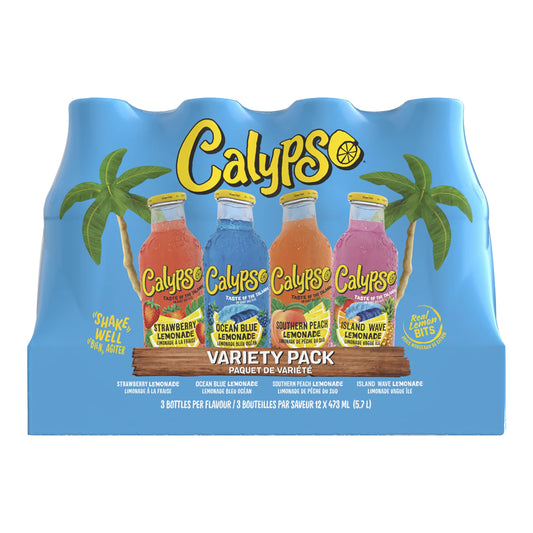 Calypso Lemonade Variety Pack, 12 × 473 mL