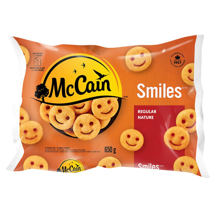 McCain Smiles Smiley Face Fries, 650 g
