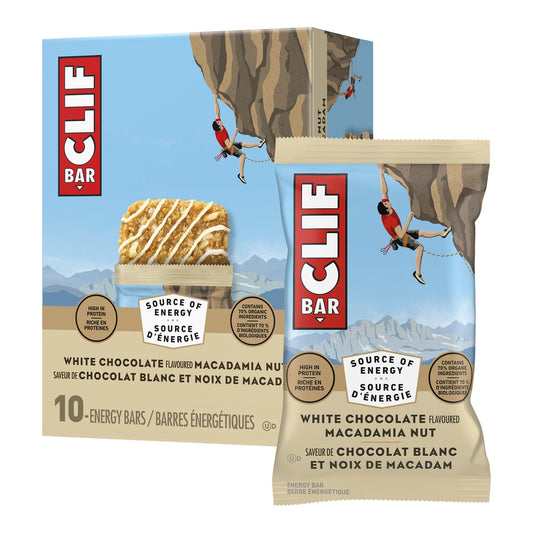 Clif Macadamia Bar, 10 × 68 g