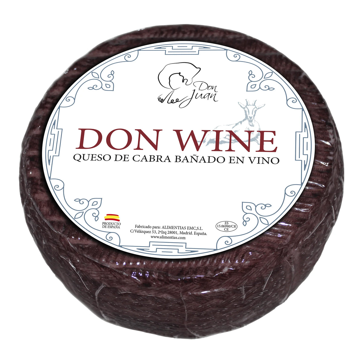 Don Juan Red Wine Goat Cheese, 2.63 kg average weight