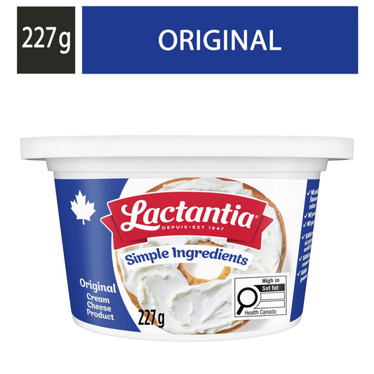 Lactantia Original Rich & Creamy Spreadable Cream Cheese Tub, 227 g