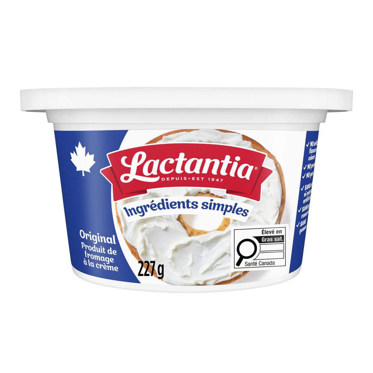 Lactantia Original Rich & Creamy Spreadable Cream Cheese Tub, 227 g
