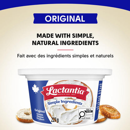 Lactantia Original Rich & Creamy Spreadable Cream Cheese Tub, 227 g