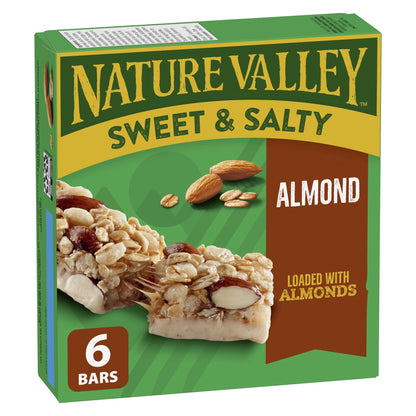Nature Valley Sweet & Salty Nut Almond Granola Bars, 6 Bars, 210 g