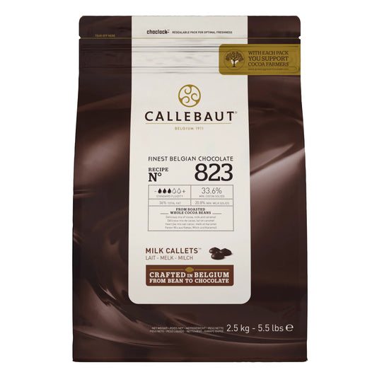 Callebaut Milk Callets 33.6% Chocolate, 2.5 kg