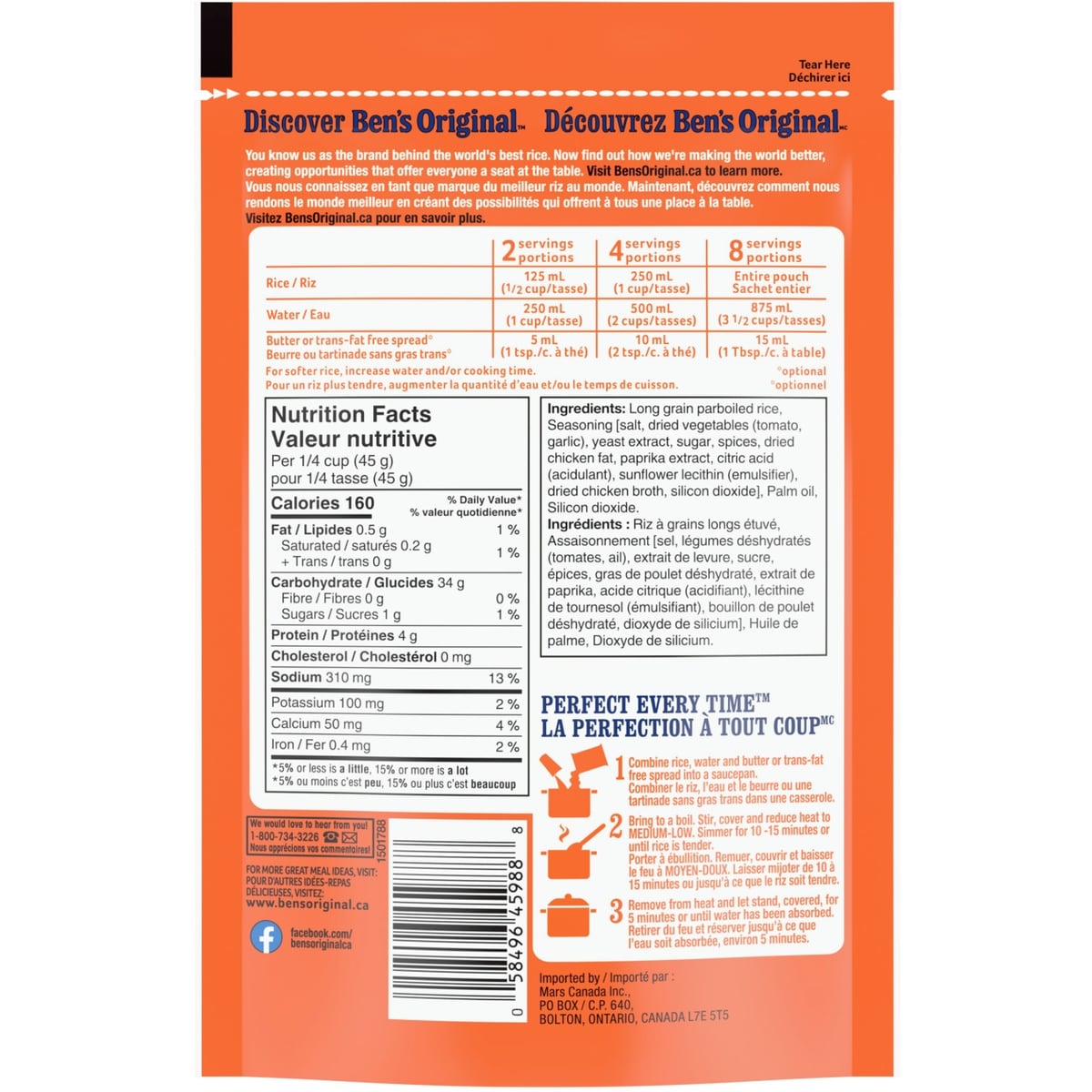Ben's Original Natural Select Mexican Style Rice, 397 g