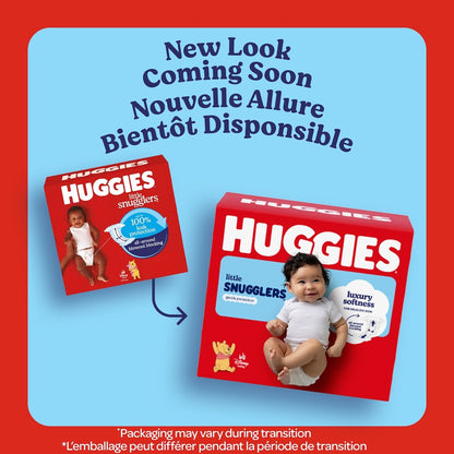 Huggies Little Snugglers Baby Diapers, Size 1 (8-14 lbs), 168 count