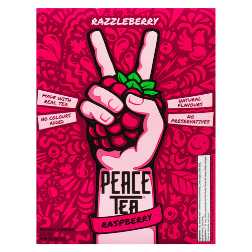 Peace Tea Razzleberry Iced Tea, 12 × 341 mL