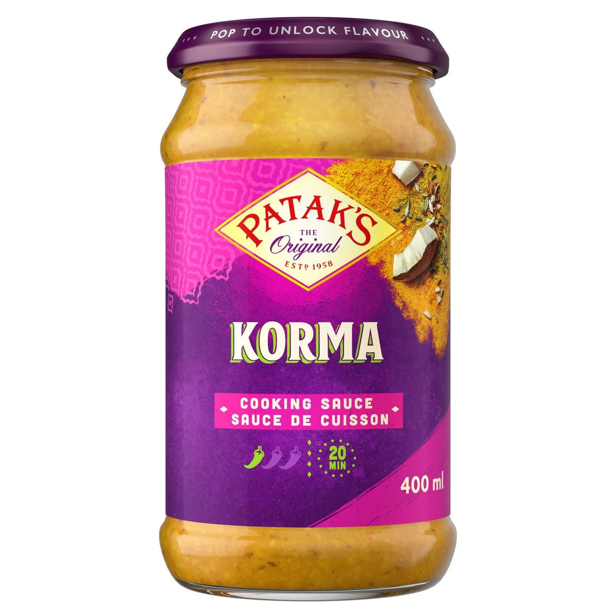 Patak's Korma Cooking Sauce, 400 mL