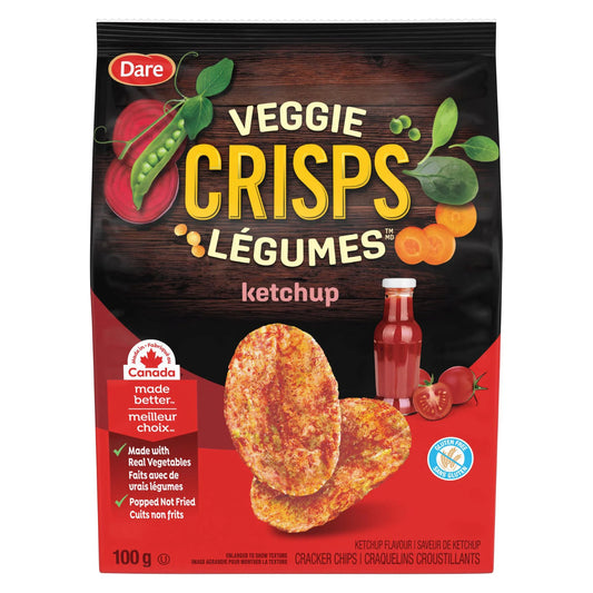 Dare Veggie Crisps Ketchup, 100 g
