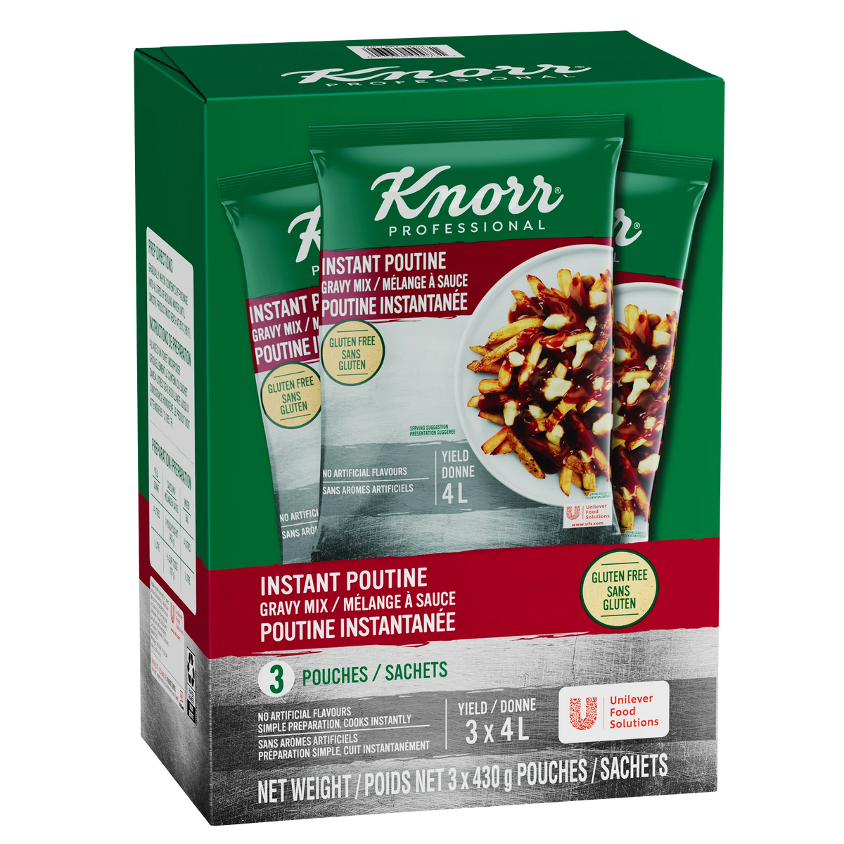 Knorr Poutine Sauce Mix, 3 × 430 g