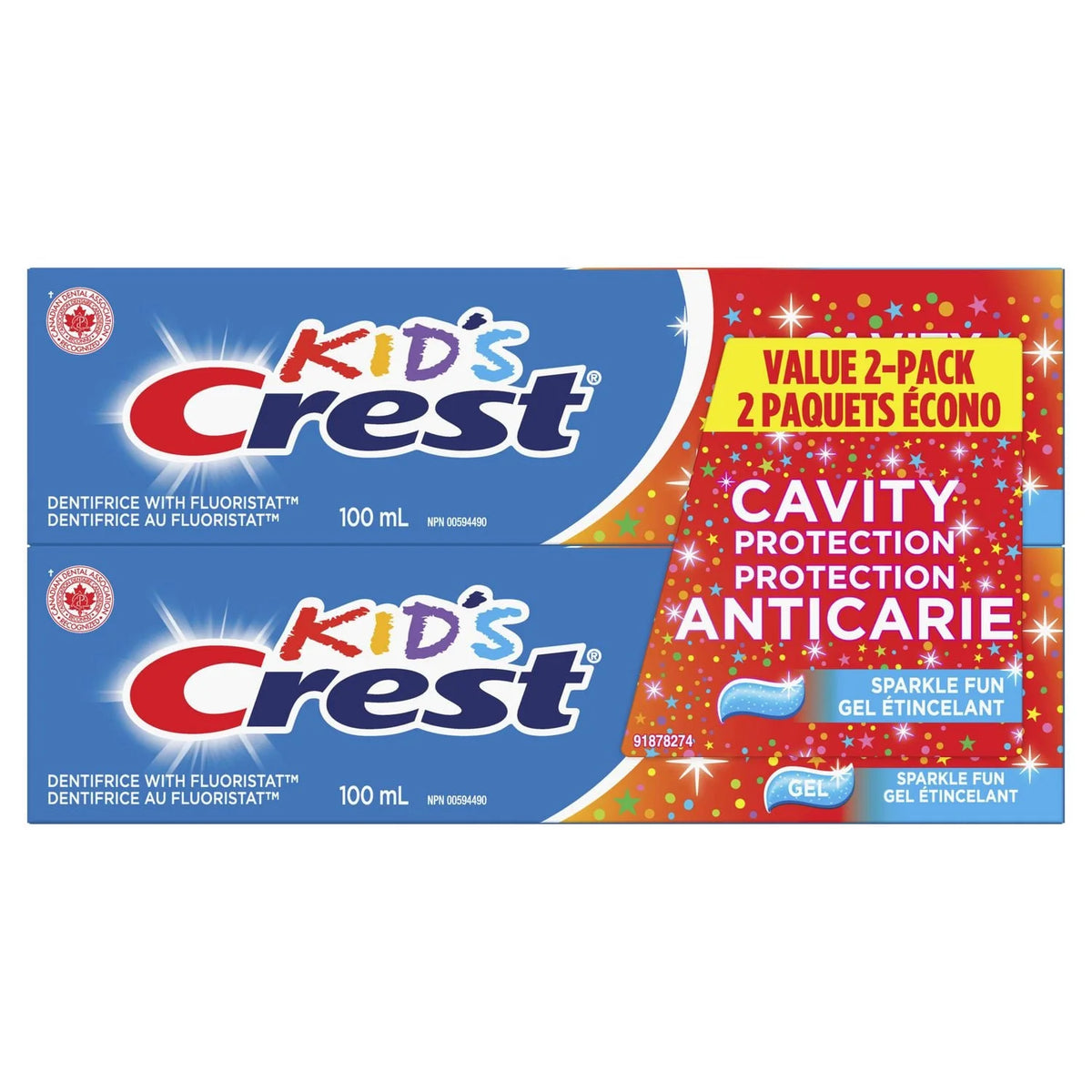 Crest Kids Cavity Protection Toothpaste, Sparkle Fun Flavor, 100 mL