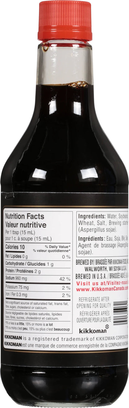 Kikkoman Soy Sauce, 591 mL