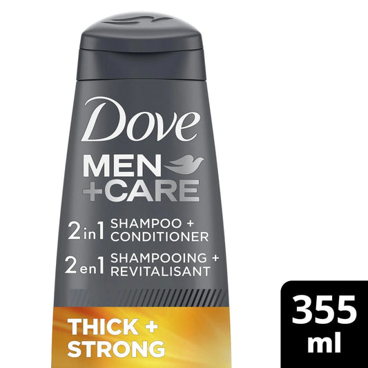 Dove Men+Care Thick & Strong Fortifying 2-in-1 Shampoo, 355 mL