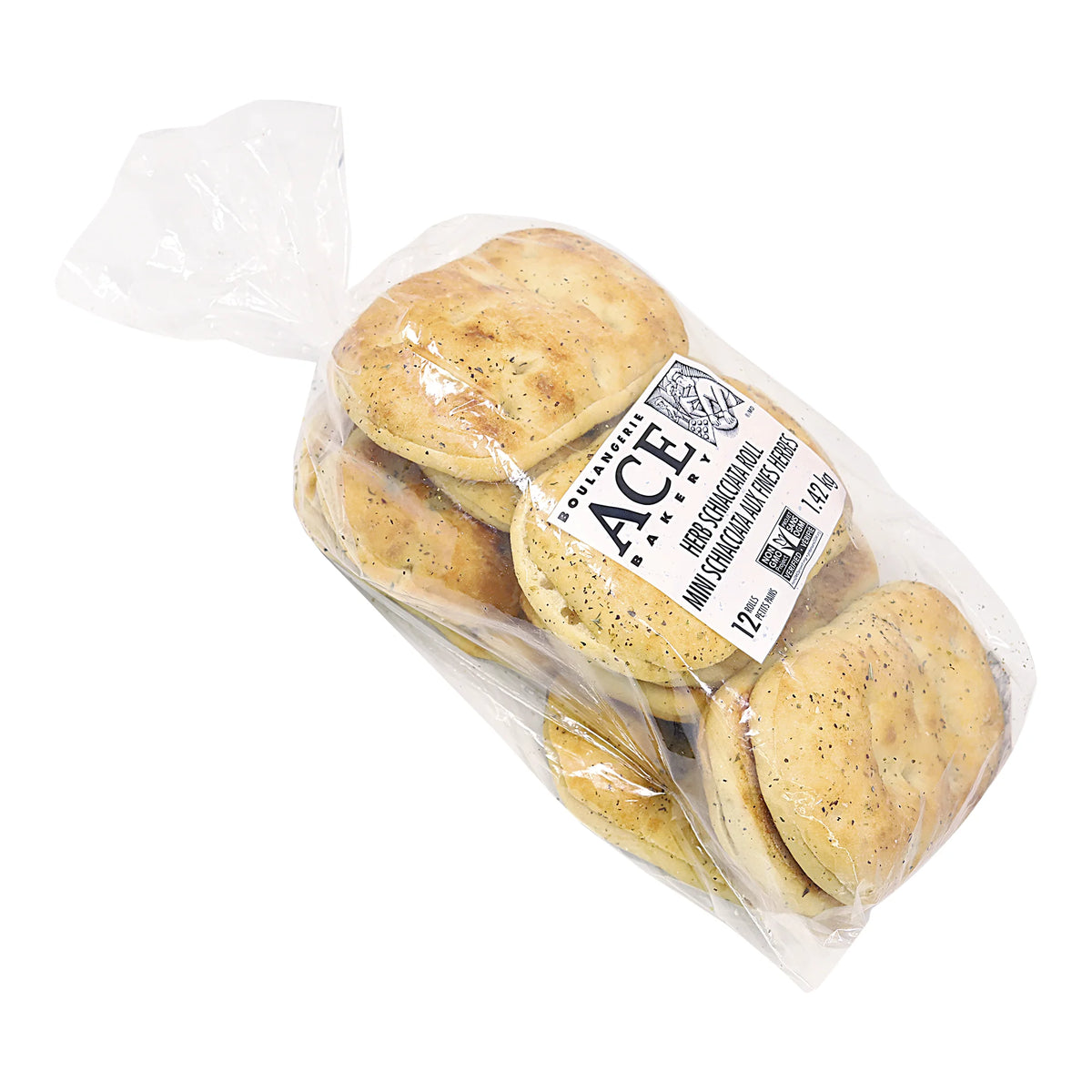 Ace Bakery Herb Schiacciata Roll, 12 count