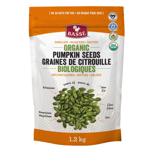 Bassé Organic Salted Pumpkin Seeds, 1.2 kg