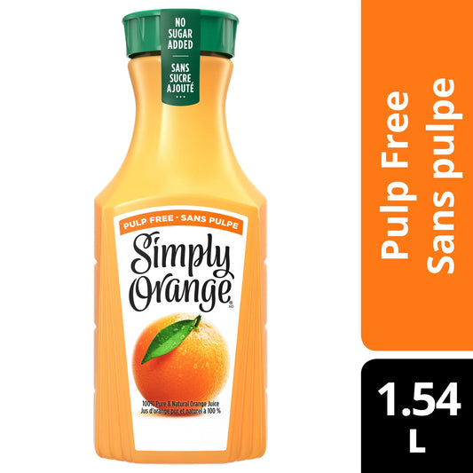 Simply Orange Pulp Free Juice, 1.54 L