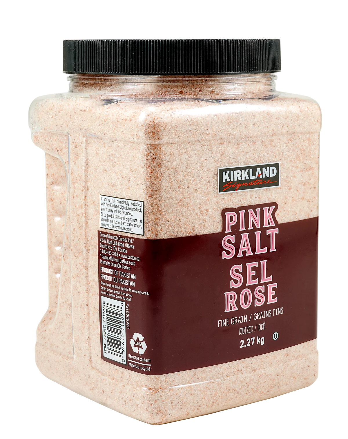 Kirkland Signature Ground Himalayan Pink Salt, 2.27 kg