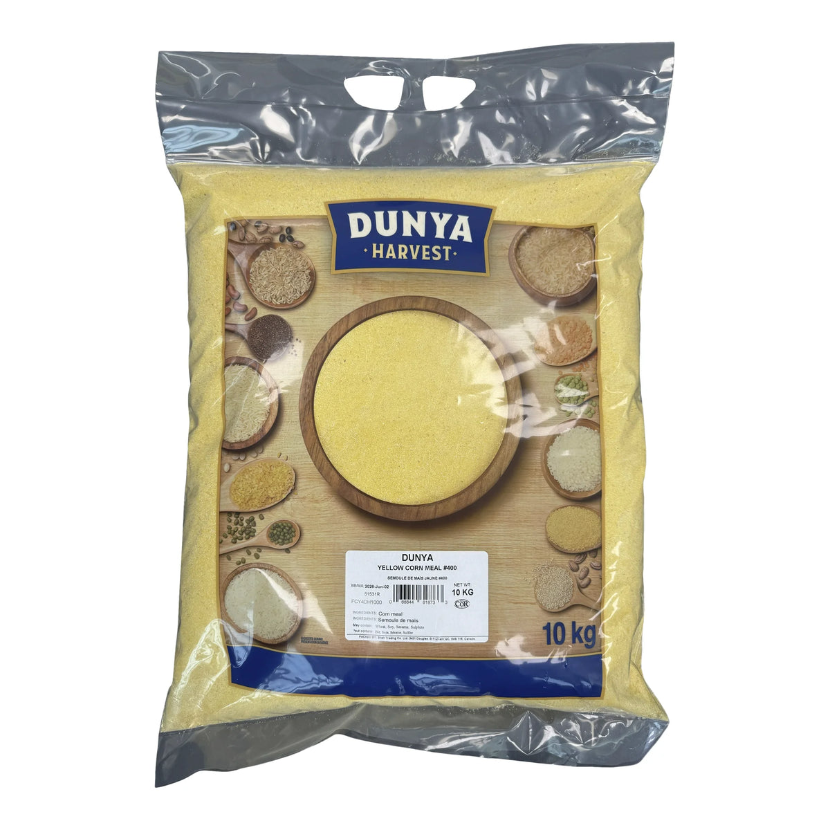 Dunya Harvest Yellow Corn Meal, 10 kg