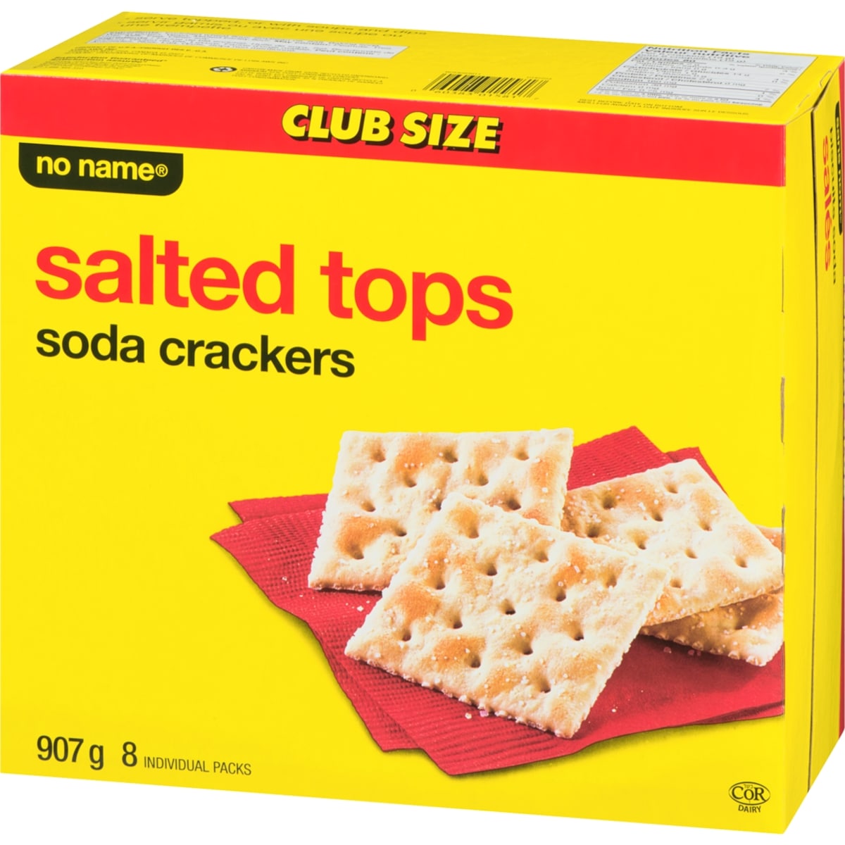 No Name Salted Tops Soda Crackers, 907 g