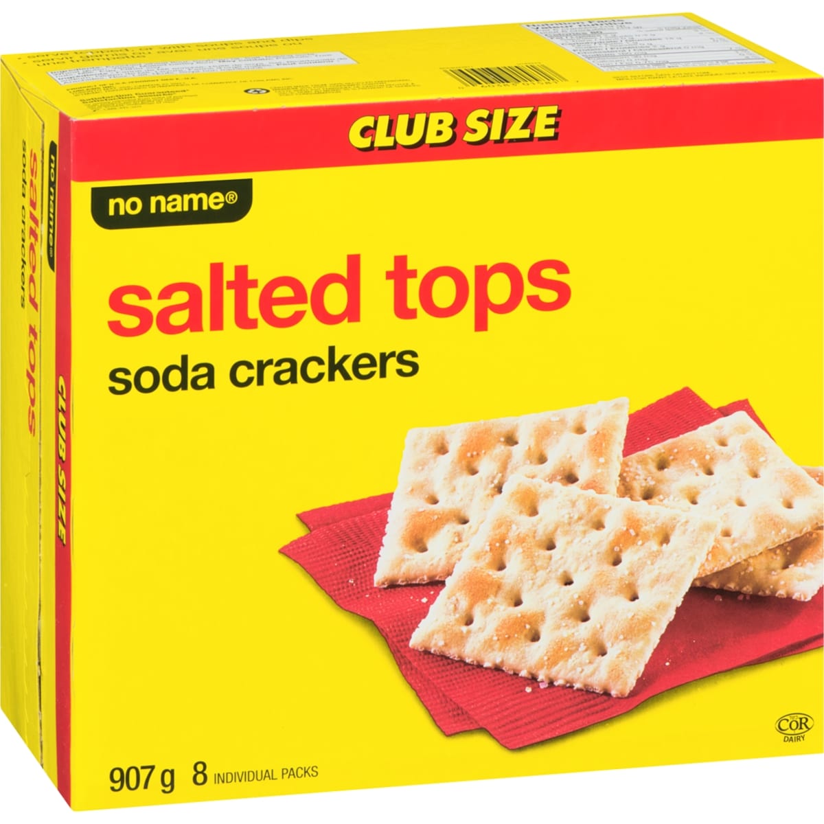 No Name Salted Tops Soda Crackers, 907 g
