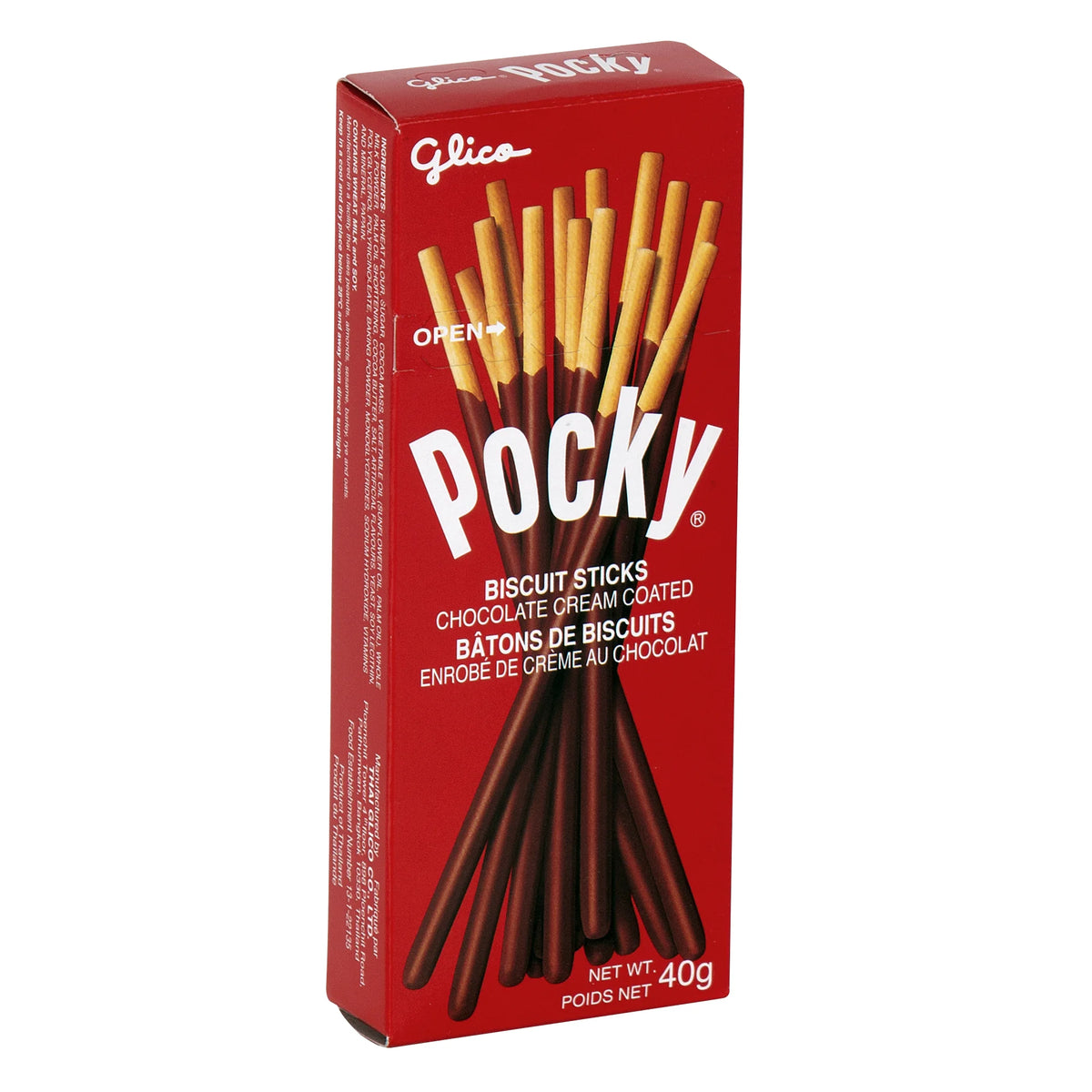 Glico Pocky Chocolate Biscuit Sticks, 10 × 40 g